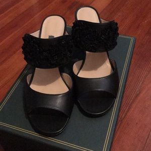 SOLD‼️ Zac Posen Black Leader Sandals